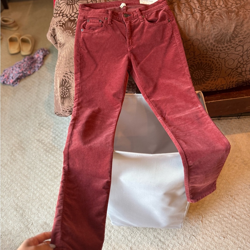Rag and Bone Red Corduroy Pants